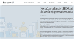 Desktop Screenshot of advokati-stevanovic.com